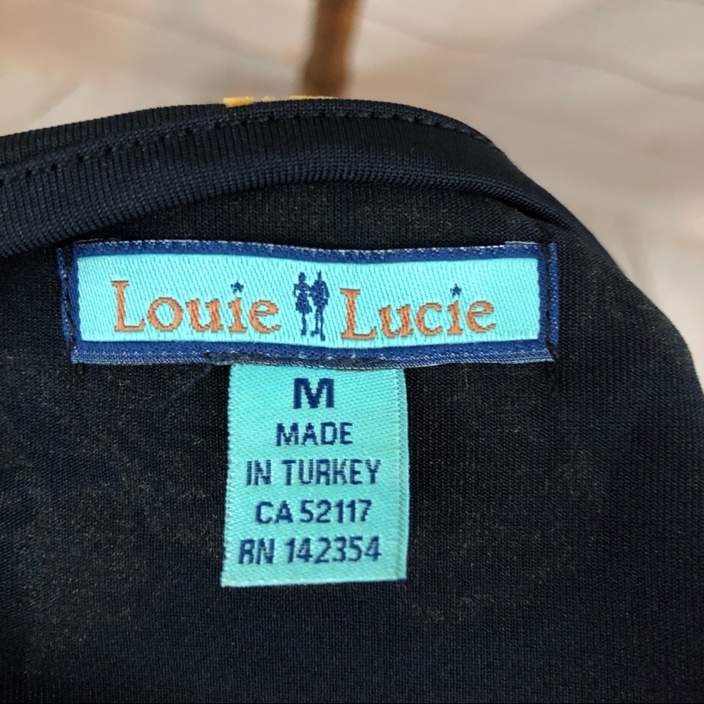 Louie et Lucie Retro Velvet Floral Surplice Dress - Picture 8 of 9
